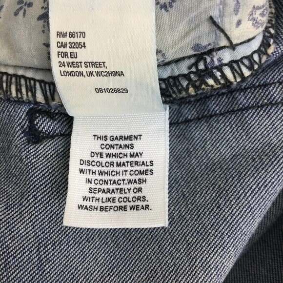 Free People We The Free Jet Pocket Zip Skinny Ankle Blue Denim Jeans Size 28 - Picture 8 of 10